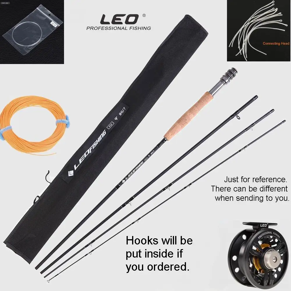 Fly Fishing Rod 2.74M Leo Fly Fishing Kit with Bag, Reel, Backing Line, FLy and Lead Line,Flies, Shine Disc, ABS Weights, etc
Fly Fishing Rod 2.74M Leo Fly Fishing Kit with Bag, Reel, Backing Line, FLy and Lead Line,Flies, Shine Disc, ABS Weights, etc