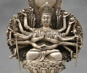 10'' China Tibet Silver Bronze Buddhism Earth Store Buddha Bronze Statue
10'' China Tibet Silver Bronze Buddhism Earth Store Buddha Bronze Statue