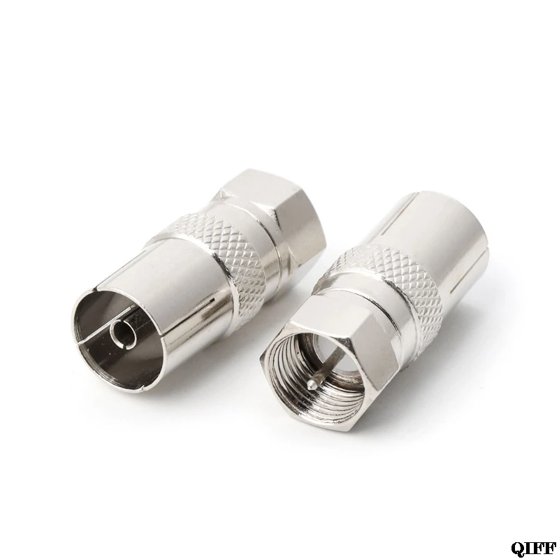2Pcs F Type Male Plug Connector Socket to RF Coax TV Aerial Female RF Adapters Mar28
2Pcs F Type Male Plug Connector Socket to RF Coax TV Aerial Female RF Adapters Mar28