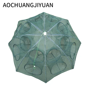 Folded Portable 8 side 16 Hole 6/12 12/12 Hole Automatic Fishing Shrimp Trap Fish Shrimp Minnow Crab Baits Cast Mesh Trap
Folded Portable 8 side 16 Hole 6/12 12/12 Hole Automatic Fishing Shrimp Trap Fish Shrimp Minnow Crab Baits Cast Mesh Trap