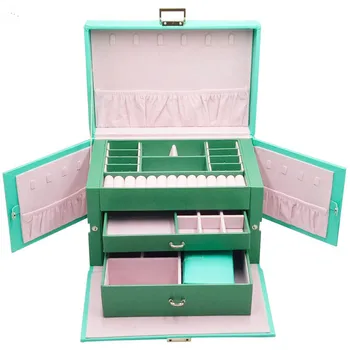 New Luxury Jewelry Gift Box Wooden Simple Creative Cosmetic Box 3 Layers Jewelry Storage Box Leather Cases & Displays
New Luxury Jewelry Gift Box Wooden Simple Creative Cosmetic Box 3 Layers Jewelry Storage Box Leather Cases & Displays