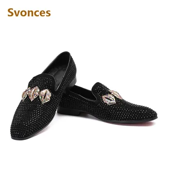Zapatillas Hombre Luxury Men Shoes Casual Colorful Crystal Designer Male Laofers Dressing Studs Flats Party Brand Shoes Man Size
Zapatillas Hombre Luxury Men Shoes Casual Colorful Crystal Designer Male Laofers Dressing Studs Flats Party Brand Shoes Man Size