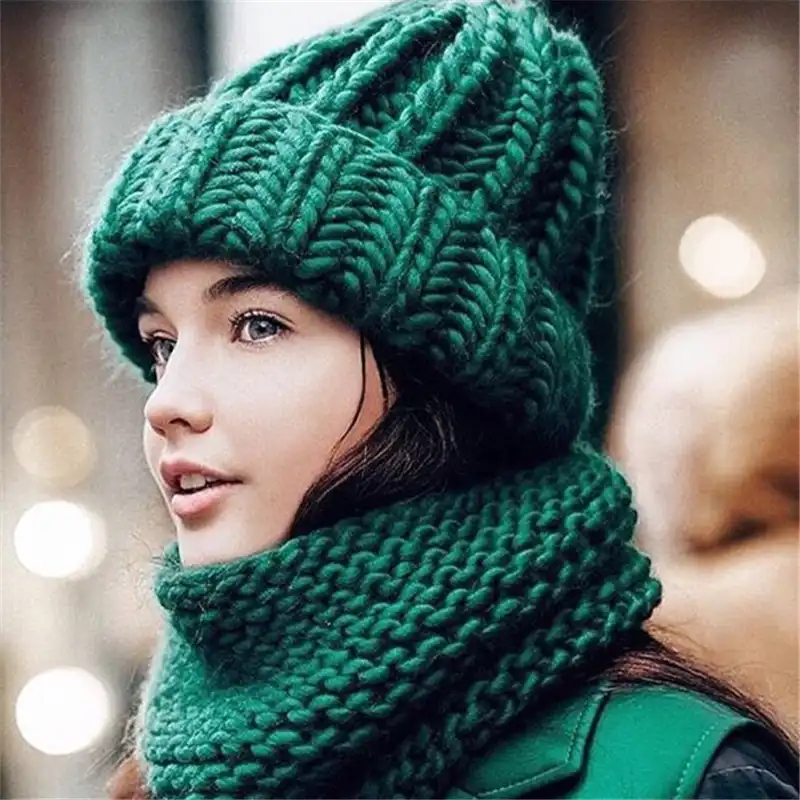 chunky wool hat