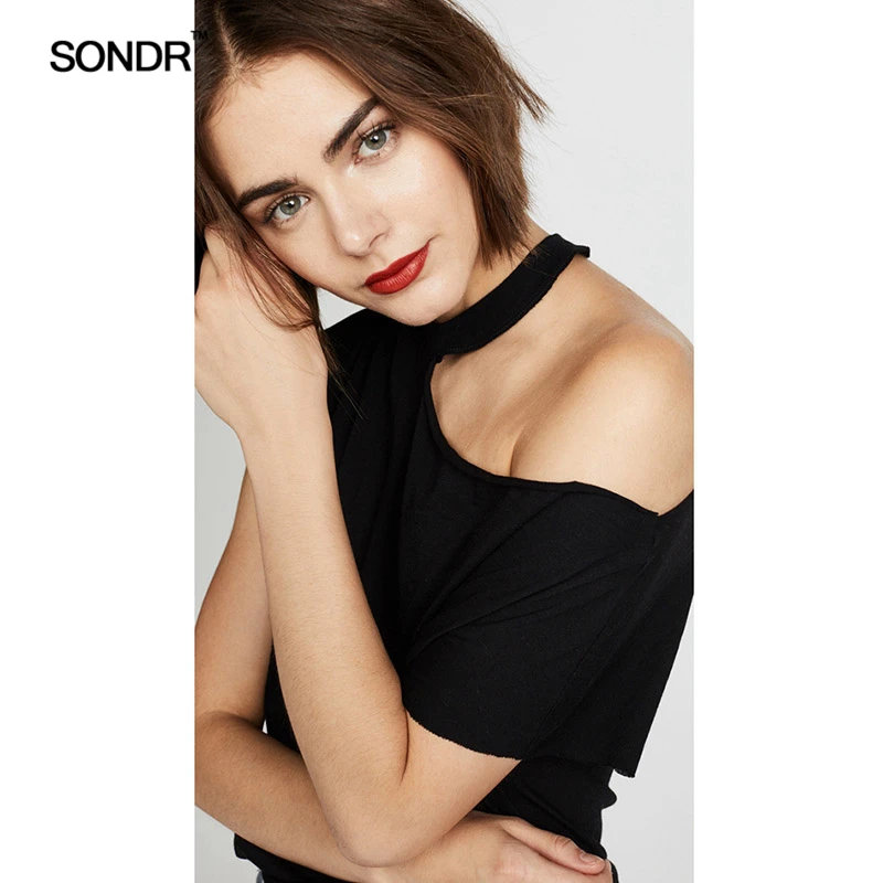 SONDR Niche designer black white contrast color irregular hang off-the-shoulder neck close skin modal leisure new T-shirt te
SONDR Niche designer black white contrast color irregular hang off-the-shoulder neck close skin modal leisure new T-shirt te