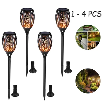 1/2/4pcs Solar Flame Lamp Flickering Outdoor IP65 Waterproof Landscape Yard Garden Light Path Lighting Torch Light
1/2/4pcs Solar Flame Lamp Flickering Outdoor IP65 Waterproof Landscape Yard Garden Light Path Lighting Torch Light