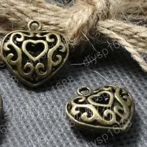 40pcs/lot Zinc alloy bead Antique Bronze Plated Hollow out Heart Shape Charms Pendants Fit Jewelry DIY 19*20*8MM JHA2019
40pcs/lot Zinc alloy bead Antique Bronze Plated Hollow out Heart Shape Charms Pendants Fit Jewelry DIY 19*20*8MM JHA2019