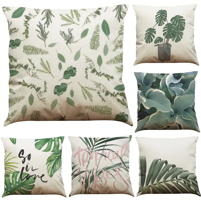 45cm*45cm Cushion cover Tropical plant leaves linen/cotton pillow case Home decorative pillow cover
45cm*45cm Cushion cover Tropical plant leaves linen/cotton pillow case Home decorative pillow cover