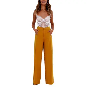 Women Casual Zipper Fly Loose Cozy Pants Long Length High Waist Flare Wide Leg Pants
Women Casual Zipper Fly Loose Cozy Pants Long Length High Waist Flare Wide Leg Pants