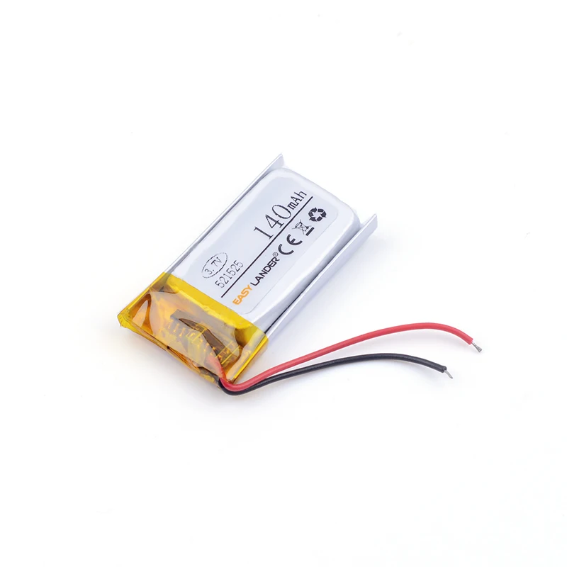 

521525 Smallest 3.7v 140mah li-ion polymer battery 501525 Electric toothbrush battery with A quality