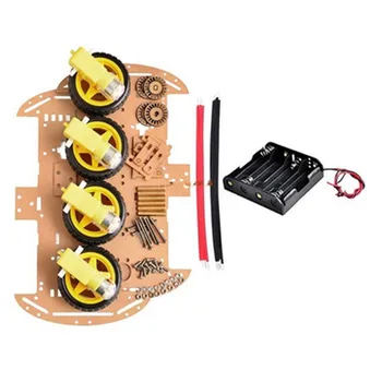 4WD Smart Robot Car Chassis Kits with Speed Encoder New Smart Car Chassis
4WD Smart Robot Car Chassis Kits with Speed Encoder New Smart Car Chassis