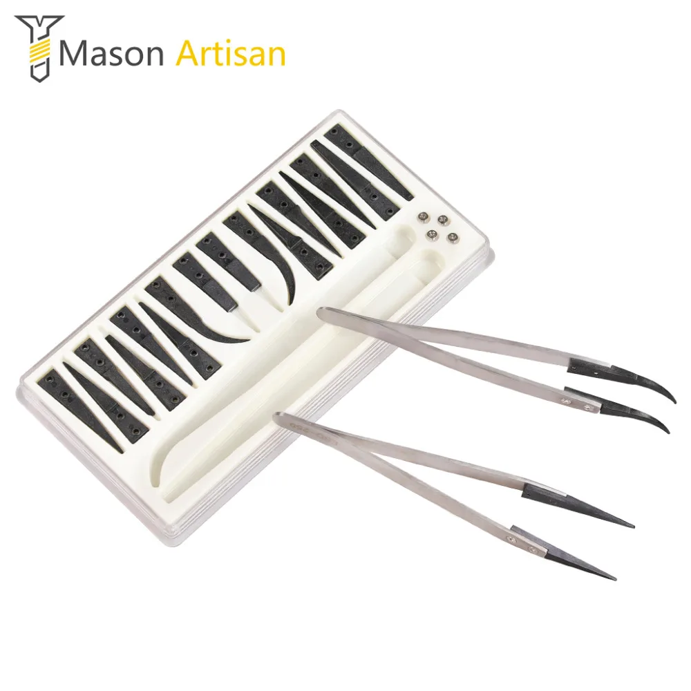 18 In 1 Stainless Steel Multifunction Tweezers 16 Carbon Fibre Replaceable Head Anti-static Forces ESD Tweezers for Electronics
18 In 1 Stainless Steel Multifunction Tweezers 16 Carbon Fibre Replaceable Head Anti-static Forces ESD Tweezers for Electronics