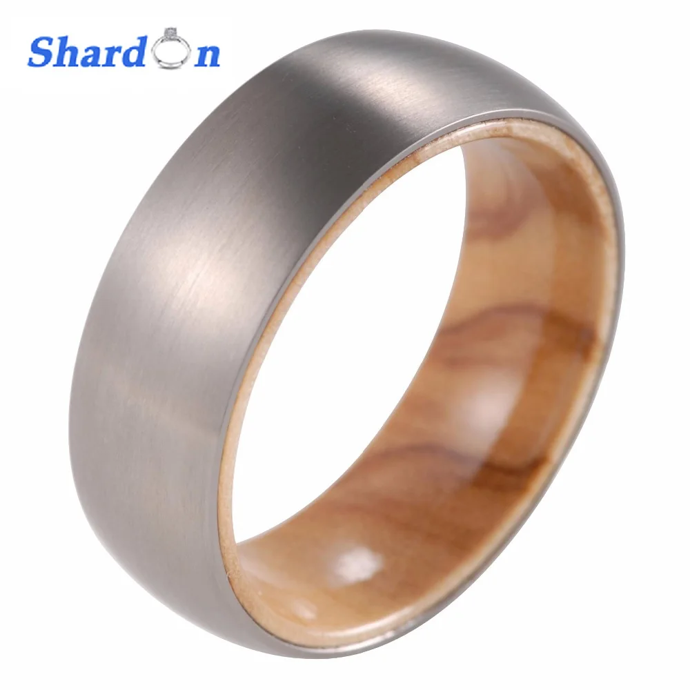 SHARDON 8mm Men's Titanium Ring with Koa wood inlay Domed Engagement ring with Matte finished Wedding band US size from 8-13
SHARDON 8mm Men's Titanium Ring with Koa wood inlay Domed Engagement ring with Matte finished Wedding band US size from 8-13