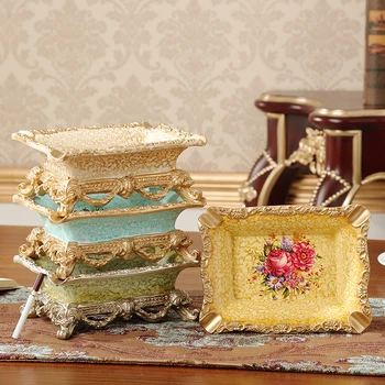 The living room decoration Home Furnishing high-end European luxury large American retro Decor resin ashtray ashtray
The living room decoration Home Furnishing high-end European luxury large American retro Decor resin ashtray ashtray