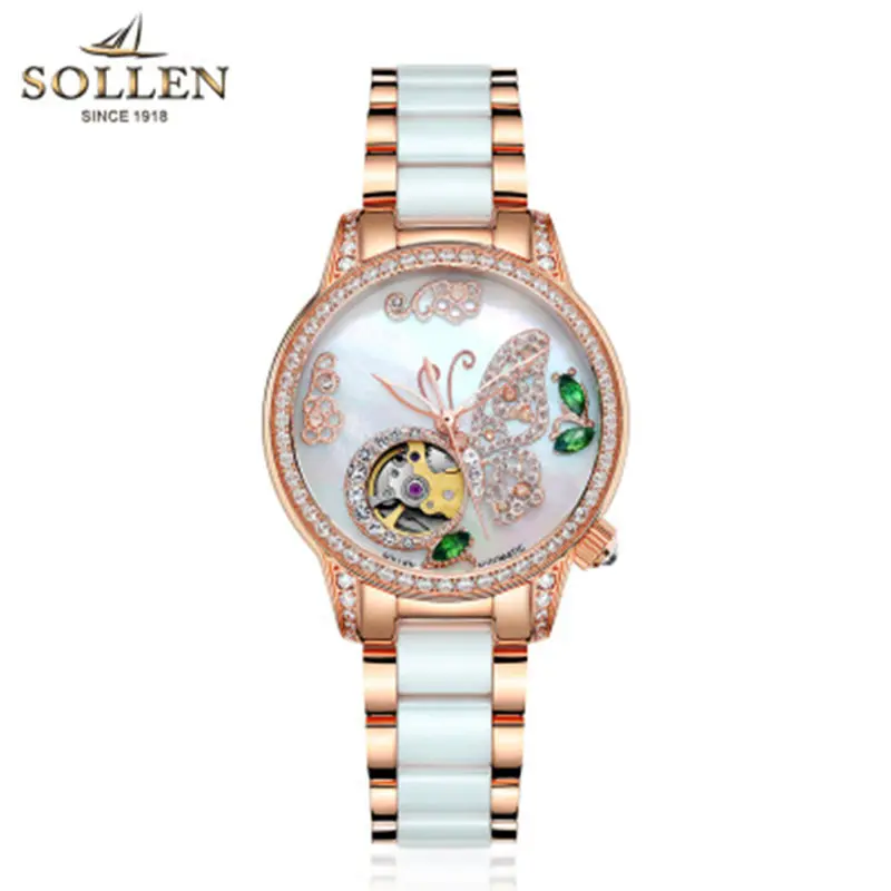 New High quality automatic Mechanical Women's Watches variety of precious stones inlaid butterfly pattern ceramic watch women
New High quality automatic Mechanical Women's Watches variety of precious stones inlaid butterfly pattern ceramic watch women