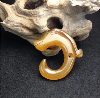 Prehistoric Liangzhu Culture jade ancient Hongshan jade jade dragon old natural jade pig dragon Hook Pendant C
Prehistoric Liangzhu Culture jade ancient Hongshan jade jade dragon old natural jade pig dragon Hook Pendant C