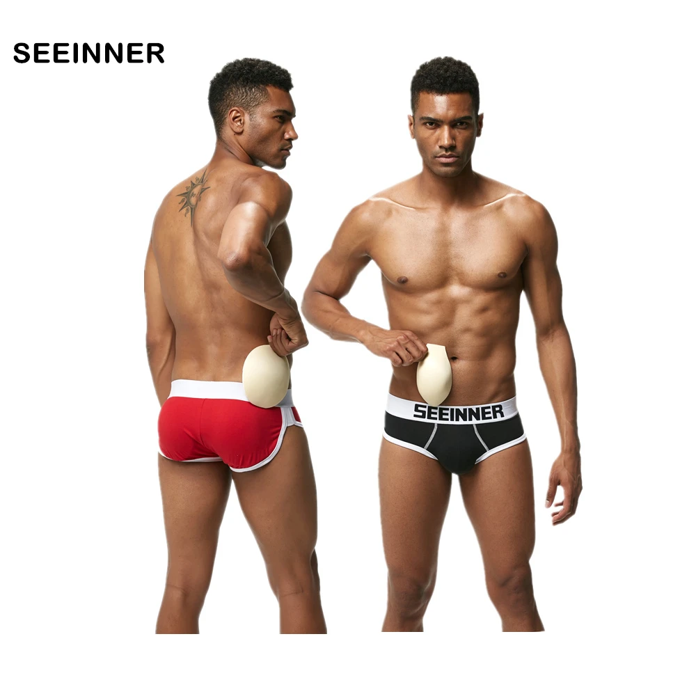 2-Pack Seeinner Brand Cotton Underwear For Men Padded Briefs Men Underwear Sexy Man Cotton Pants Pouch Brief Underwear S777-2
2-Pack Seeinner Brand Cotton Underwear For Men Padded Briefs Men Underwear Sexy Man Cotton Pants Pouch Brief Underwear S777-2