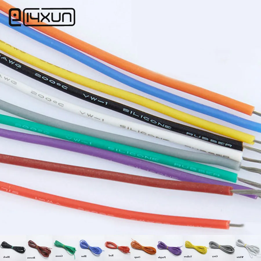 2metre 26AWG Silicone Wire Ultra Flexiable Cable 0.15mm2 High Temperature Test Line Wire
2metre 26AWG Silicone Wire Ultra Flexiable Cable 0.15mm2 High Temperature Test Line Wire