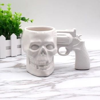 Creative Skull-Pistol Shape Coffee Mug Water Teacup Cup Halloween Scary Cup Funny Personality Skull Mug Tumblers
Creative Skull-Pistol Shape Coffee Mug Water Teacup Cup Halloween Scary Cup Funny Personality Skull Mug Tumblers