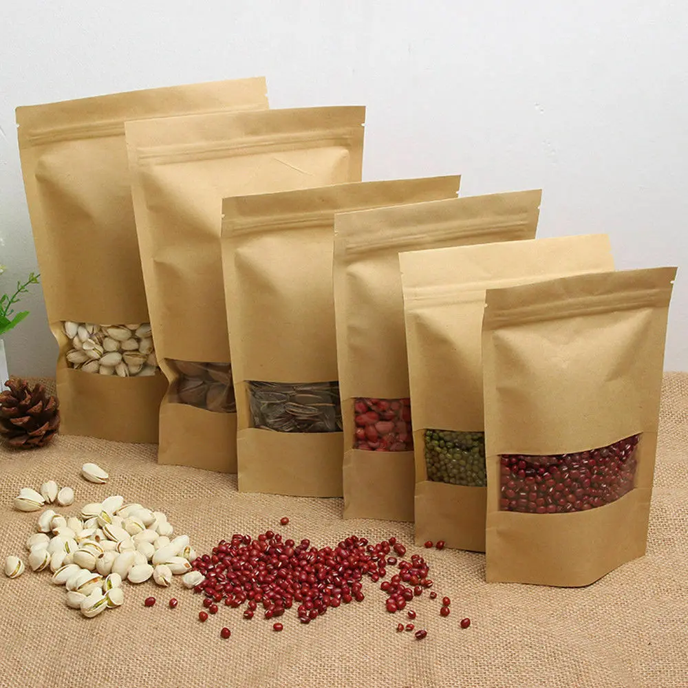 20Pcs Waxed Kraft Paper Food Bags With Window Self Sealing Envelope Shopping Gift
20Pcs Waxed Kraft Paper Food Bags With Window Self Sealing Envelope Shopping Gift