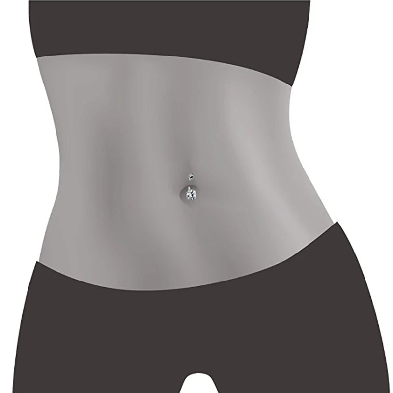 JAVRICK 1PC Sliver 316L Stainless Steel CZ Crystal Belly Button Ring Navels Body Jewelry
JAVRICK 1PC Sliver 316L Stainless Steel CZ Crystal Belly Button Ring Navels Body Jewelry