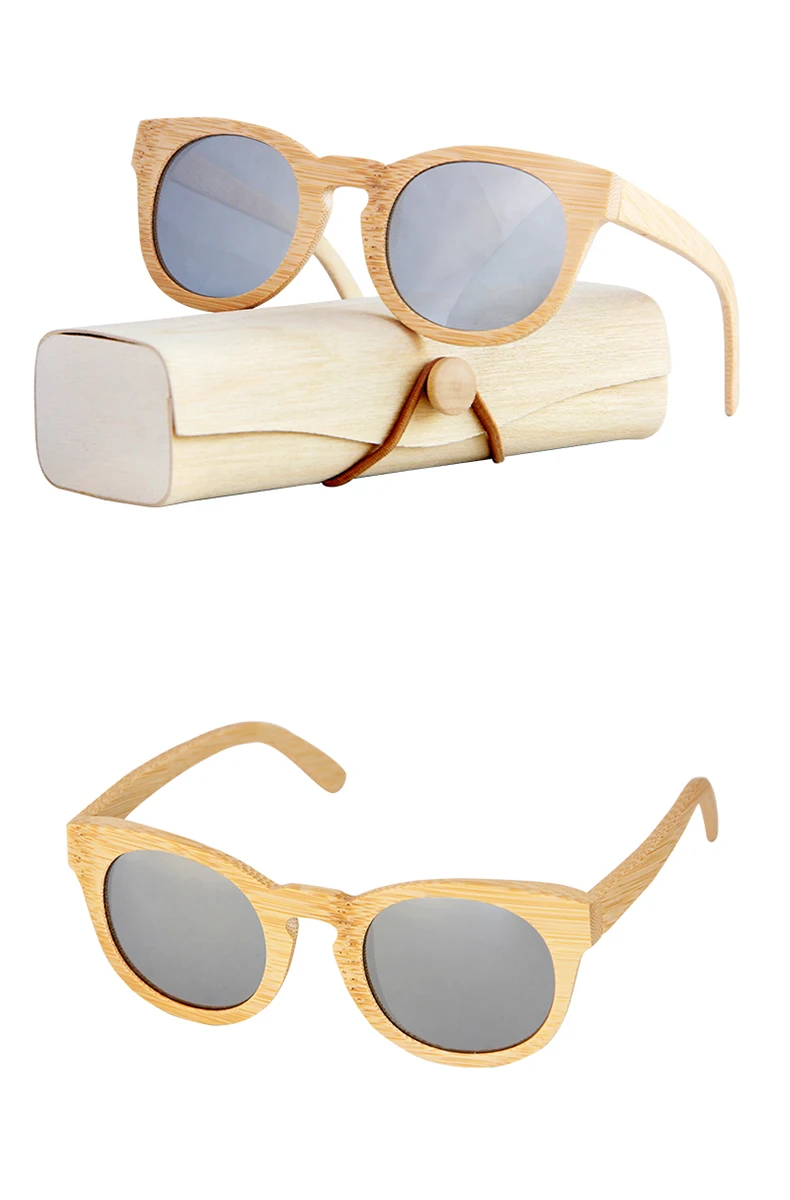 Handmade Bamboo frame Polarized sunglasses for women man oval sun glasses Beach Anti-UV eyeglasses Wooden Case Handmade Bamboo frame Polarized sunglasses for women man oval sun glasses Beach Anti-UV eyeglasses Wooden Case