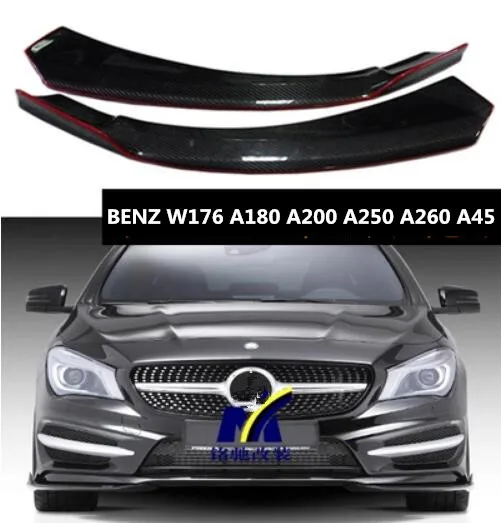 CARBON FIBER CAR FRONT BUMPER SPLITTERS LIP SPOILER SIDE APRONS 2PCS FOR BENZ W176 A180 A200 A250 A260 A45 2013 2014 2015
CARBON FIBER CAR FRONT BUMPER SPLITTERS LIP SPOILER SIDE APRONS 2PCS FOR BENZ W176 A180 A200 A250 A260 A45 2013 2014 2015