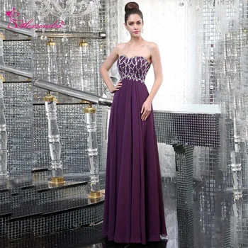 Alexzendra Purple A Line Chiffon Prom Dresses 2018 Beaded Crystals Formal Evening Dress Party Dresses Plus Size
Alexzendra Purple A Line Chiffon Prom Dresses 2018 Beaded Crystals Formal Evening Dress Party Dresses Plus Size