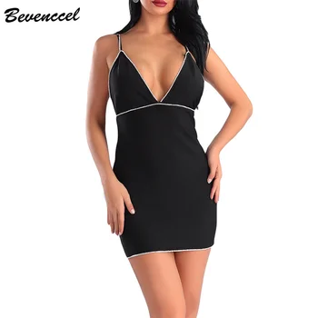 Bevenccel New Black Backless Women Bandage Dress 2020 Bodycon Straps V Neck Sequins Elegant Celebrity Evening Party Dress
Bevenccel New Black Backless Women Bandage Dress 2020 Bodycon Straps V Neck Sequins Elegant Celebrity Evening Party Dress