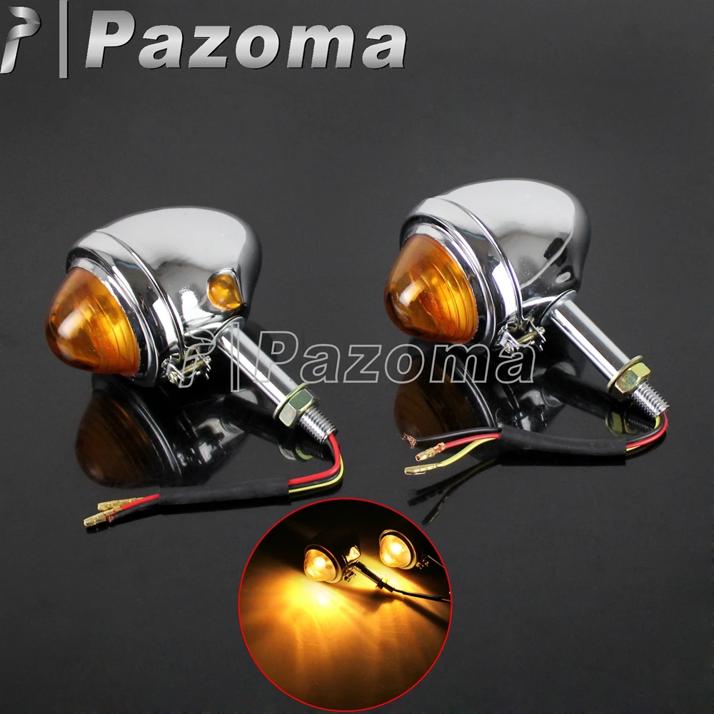 2 Pcs Chrome Amber Light Motorcycle Motorbike Indicator Winker Turn Signals for BMW M1 M72 R12 R75 R71 K750 Ural Sidecar Flasher
2 Pcs Chrome Amber Light Motorcycle Motorbike Indicator Winker Turn Signals for BMW M1 M72 R12 R75 R71 K750 Ural Sidecar Flasher