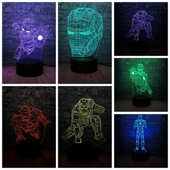 Marvel Legend Iron Man Superhero 3D LED Lamp USB Charge 7 Color Gradient Teen Room Decor Man Friend Xmas Birthday Gift Kid Toy
Marvel Legend Iron Man Superhero 3D LED Lamp USB Charge 7 Color Gradient Teen Room Decor Man Friend Xmas Birthday Gift Kid Toy