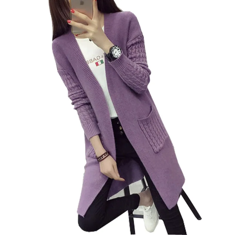 New 2017 Women Wool Sweater Cardigan Female Cashmere Knitted Plus Size Coat Fashion Long Sleeve Loose Sweater With Pockets Y3346
New 2017 Women Wool Sweater Cardigan Female Cashmere Knitted Plus Size Coat Fashion Long Sleeve Loose Sweater With Pockets Y3346
