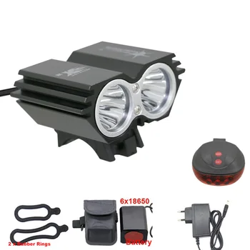 Solarstorm X2 Bicycle Light Cycling Front lights With 6 x 18650 Battery Pack EU Charger Bike Laser Tail Light
Solarstorm X2 Bicycle Light Cycling Front lights With 6 x 18650 Battery Pack EU Charger Bike Laser Tail Light