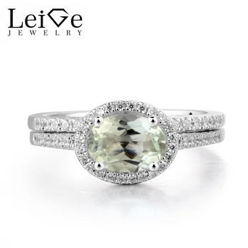 Leige Jewelry Genuine Natural Green Amethyst Ring Anniversary Ring Oval Cut Green Gemstone 925 Sterling Silver Bridal Sets Gifts
Leige Jewelry Genuine Natural Green Amethyst Ring Anniversary Ring Oval Cut Green Gemstone 925 Sterling Silver Bridal Sets Gifts