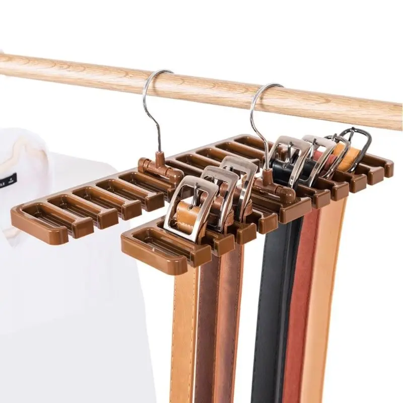 DIY Tie Belt Storage Rack Organizer Space Saver Tops Bra Rotating Hanger Holder Home 3 Color