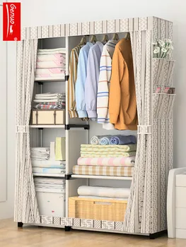 Children's adult bedroom cloth wardrobe simple modern economic assembly small wardrobe