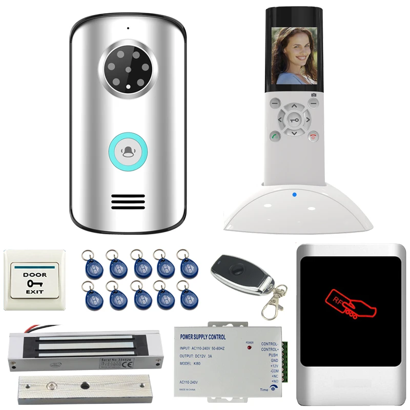 JERUAN Wireless Video Door phone Doorbell Intercom System kit IP55 Waterproof Night Vision Camera +Metal Access controller 1V1
JERUAN Wireless Video Door phone Doorbell Intercom System kit IP55 Waterproof Night Vision Camera +Metal Access controller 1V1