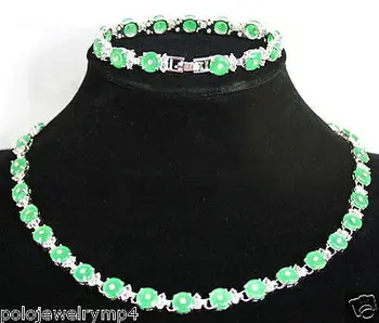 Jewelry Design Green Round Coin Silver Plated Bracelet & Necklace sets AAA style 100% Natural Iab Noble Fine jewe
Jewelry Design Green Round Coin Silver Plated Bracelet & Necklace sets AAA style 100% Natural Iab Noble Fine jewe