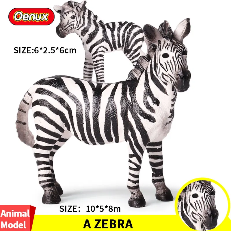 Oenux 2pcs/set Forest Wildlife Zebra Animal Model Simulation Walking Posture Female Zebra Action Figures Model Toys Kid Gift
Oenux 2pcs/set Forest Wildlife Zebra Animal Model Simulation Walking Posture Female Zebra Action Figures Model Toys Kid Gift
