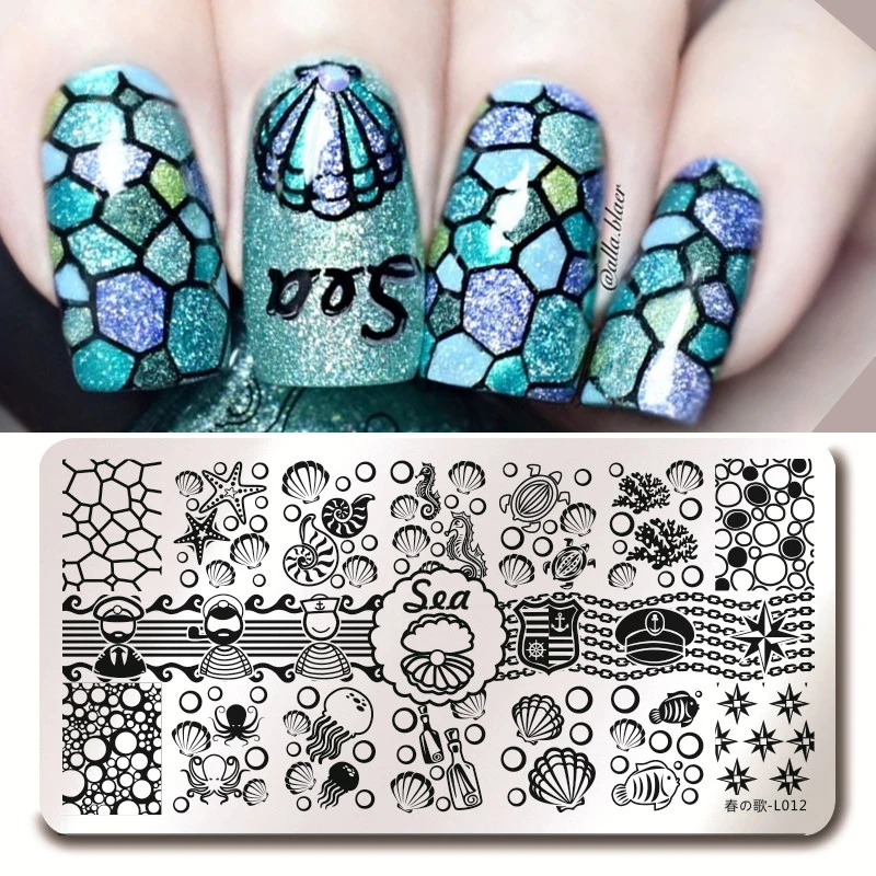 Harunouta L034 Nail Art Stamping Plates 12*6cm Rectangle Sea Shell Sailor Nail Art Stamping Image Plates Nail Art Tools
Harunouta L034 Nail Art Stamping Plates 12*6cm Rectangle Sea Shell Sailor Nail Art Stamping Image Plates Nail Art Tools