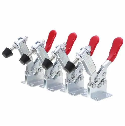 4 pcs/set Holding Capacity 100Kg Quick Release Vertical Type GH-201b Toggle Clamp Hand Tool Set
4 pcs/set Holding Capacity 100Kg Quick Release Vertical Type GH-201b Toggle Clamp Hand Tool Set