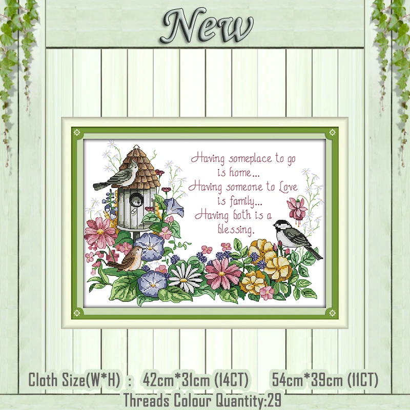 Birds'love nest cartoon diy painting counted printed on the canvas DMC 11CT 14CT kits NKF Cross Stitch embroidery needlework Set
Birds'love nest cartoon diy painting counted printed on the canvas DMC 11CT 14CT kits NKF Cross Stitch embroidery needlework Set