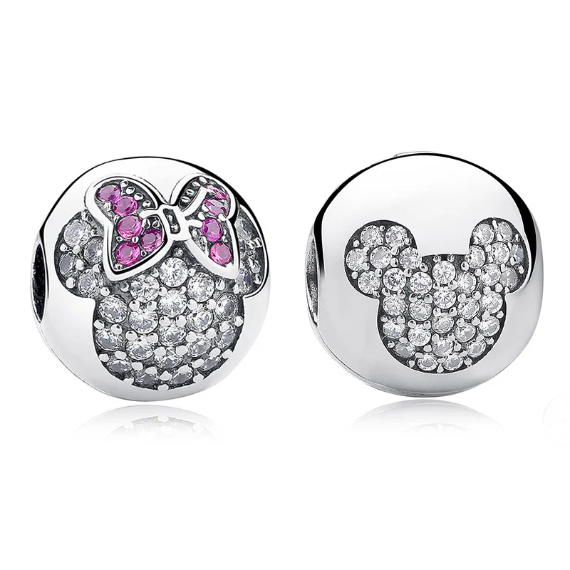 Authentic 925 Sterling Silver Bead Pave Mickey Minnie Clip Charm Fit Original Women Pandora Bracelet Bangle Gift DIY Jewelry
Authentic 925 Sterling Silver Bead Pave Mickey Minnie Clip Charm Fit Original Women Pandora Bracelet Bangle Gift DIY Jewelry