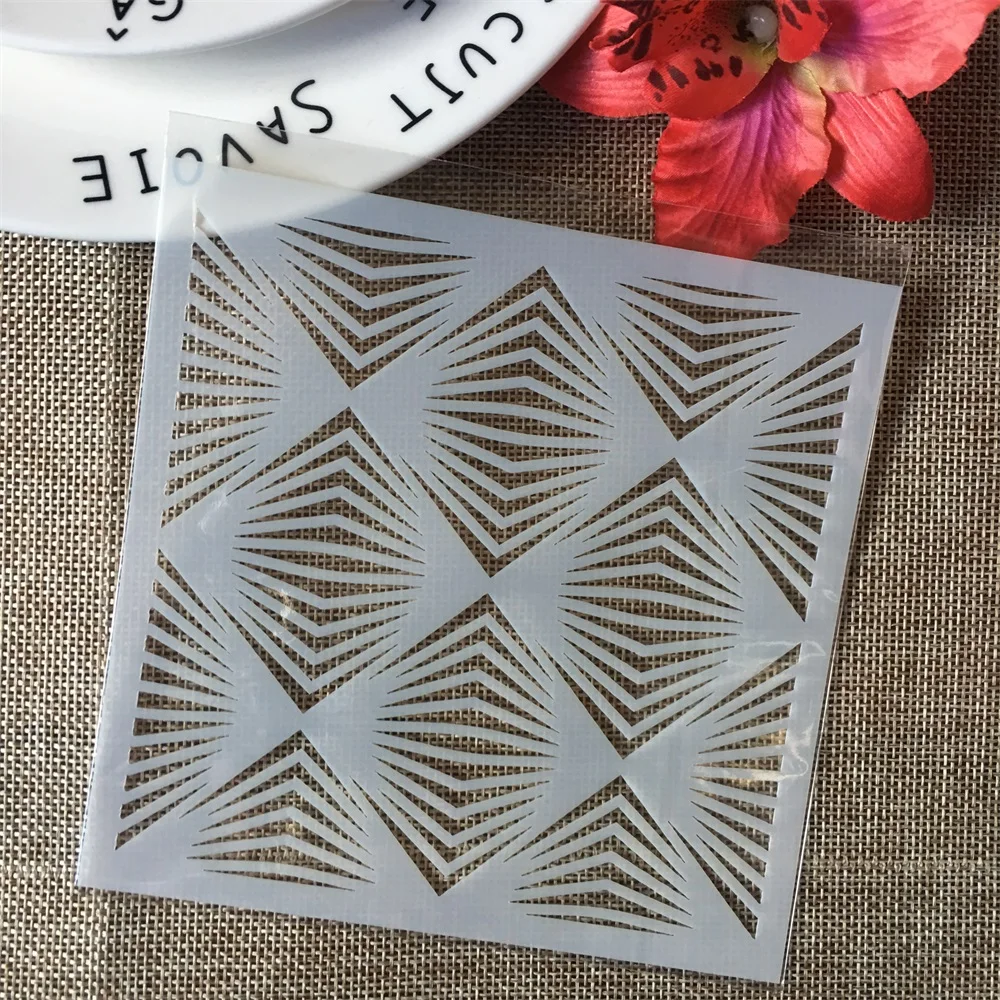 5" Line Geometry Texture DIY Layering Stencils Wall Painting Scrapbook Coloring Embossing Album Decorative Paper Card Template
5" Line Geometry Texture DIY Layering Stencils Wall Painting Scrapbook Coloring Embossing Album Decorative Paper Card Template