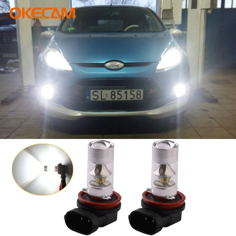 2pcs LED H11 H8 Light 100W 2835 20SMD Car Driving Fog Light DRL Lamp For Ford Mondeo MK3 MK4 C-MAX S-MAX Focus 01 + Fusion
2pcs LED H11 H8 Light 100W 2835 20SMD Car Driving Fog Light DRL Lamp For Ford Mondeo MK3 MK4 C-MAX S-MAX Focus 01 + Fusion