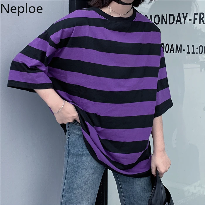 Neploe Pueple Black Striped T Shirts Harajuku Women Men Causal Shirt 2019 Summer Short Sleeve Oversized Tee Shirt 52422
Neploe Pueple Black Striped T Shirts Harajuku Women Men Causal Shirt 2019 Summer Short Sleeve Oversized Tee Shirt 52422
