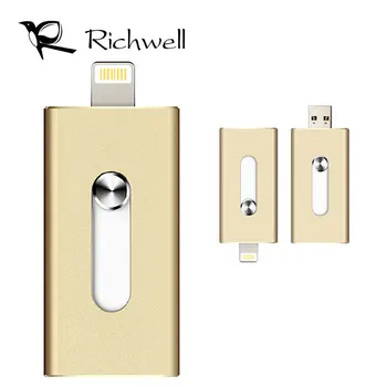 Richwell USB Flash Drive Lightning Memory Stick 16gb 32gb 64gb 128gb Pen Drive For iPhone/iPad/Android/PC For IOS OTG Pendrive
Richwell USB Flash Drive Lightning Memory Stick 16gb 32gb 64gb 128gb Pen Drive For iPhone/iPad/Android/PC For IOS OTG Pendrive
