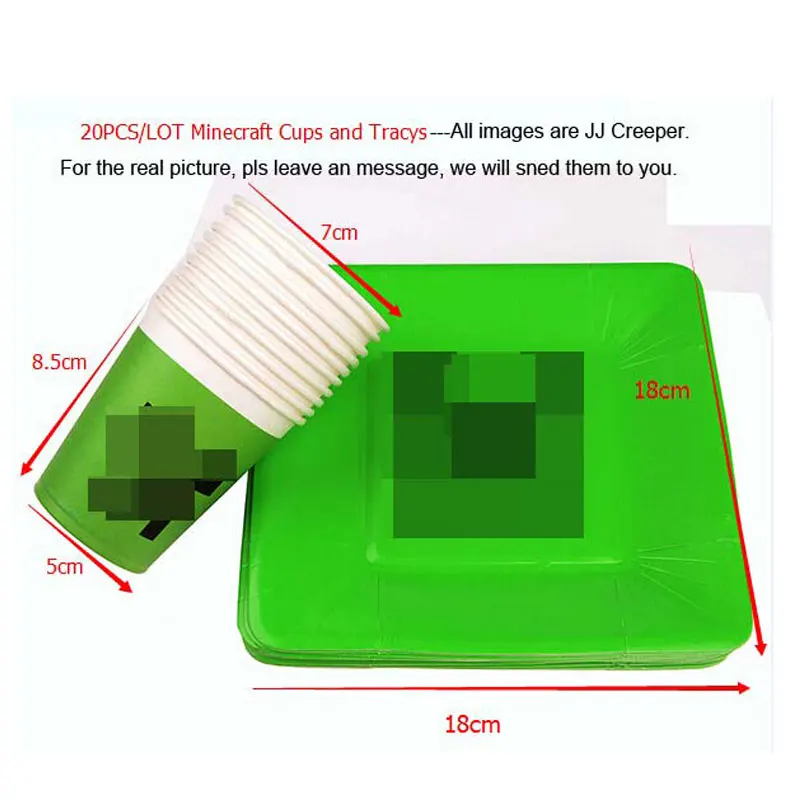 Free Shipping 20PCS 18*18cm Creep Plate Minecraft Bracelets & LED Balloons for Kid's Birthday Party Christmas Halloween
Free Shipping 20PCS 18*18cm Creep Plate Minecraft Bracelets & LED Balloons for Kid's Birthday Party Christmas Halloween