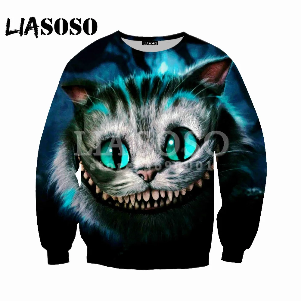 LIASOSO 2018 New Sweatshirt Hoodies 3d print Alice In Wonderland Cheshire Cat Mike Men Women casual Pullovers Long-sleeve X0489
LIASOSO 2018 New Sweatshirt Hoodies 3d print Alice In Wonderland Cheshire Cat Mike Men Women casual Pullovers Long-sleeve X0489