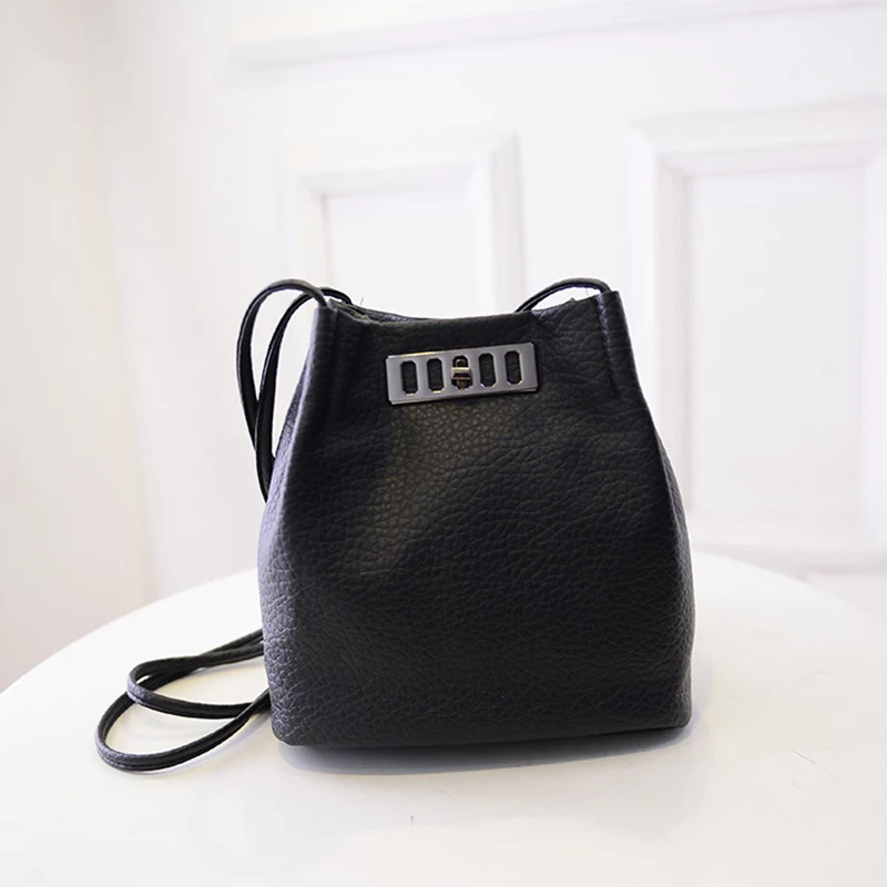 TRANSER Women Fashion Summer Backet Hasp Black Leather Leather Handbag Crossbody Shoulder Messenger Phone Coin Bag Aug21 30
TRANSER Women Fashion Summer Backet Hasp Black Leather Leather Handbag Crossbody Shoulder Messenger Phone Coin Bag Aug21 30