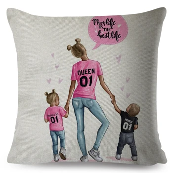 Mother's Love Pillow Case Family Series Pillows Cover Decor Cartoon Girl Cushion Cover for Sofa Home Pillowcase Linen 45*45cm
Mother's Love Pillow Case Family Series Pillows Cover Decor Cartoon Girl Cushion Cover for Sofa Home Pillowcase Linen 45*45cm